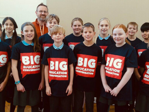 Ed and pupils